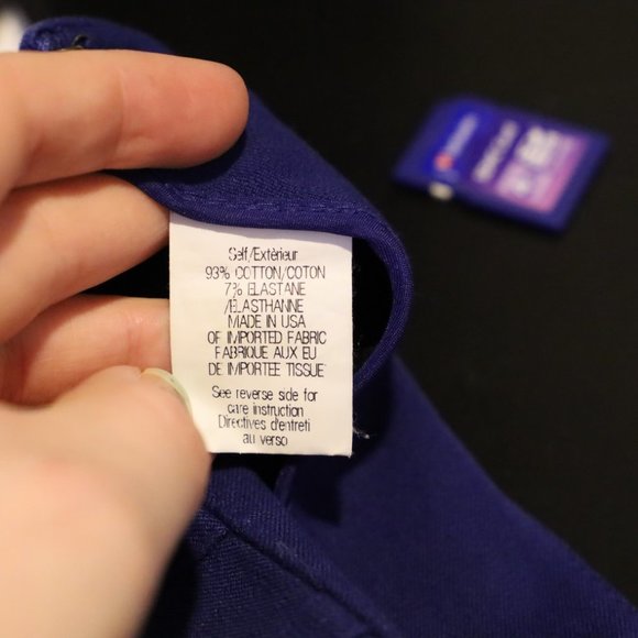 Theory Cobalt Blue Tapered Slim Belisa Dress Pants Sz 4 - Picture 8 of 8